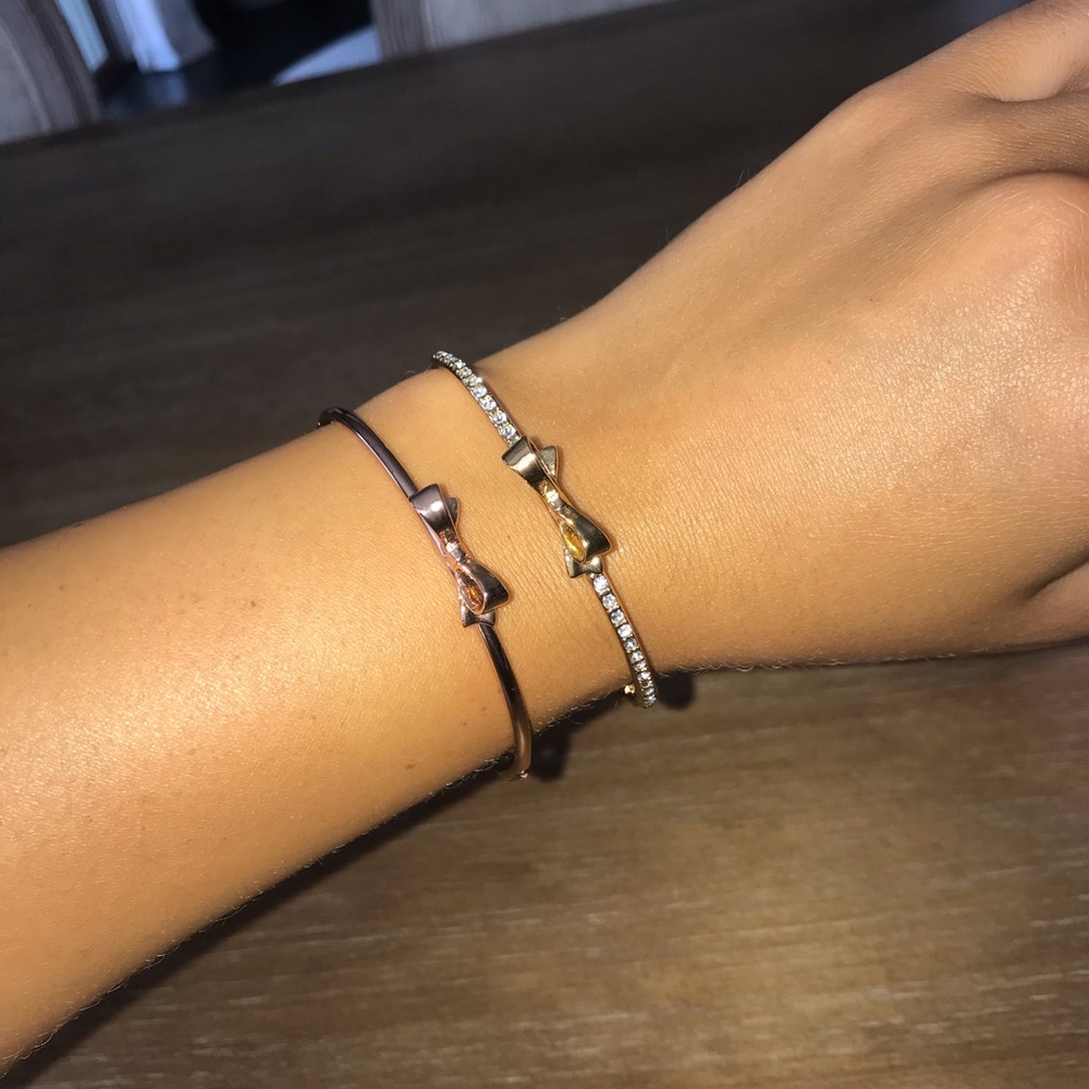 Kate Spade Gold&Rose Gold Bow Bangles